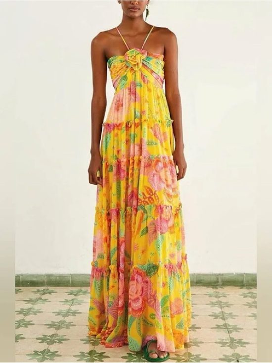 FARM Rio Dresses & Skirts - Farm Rio Macaw Maxi Dress